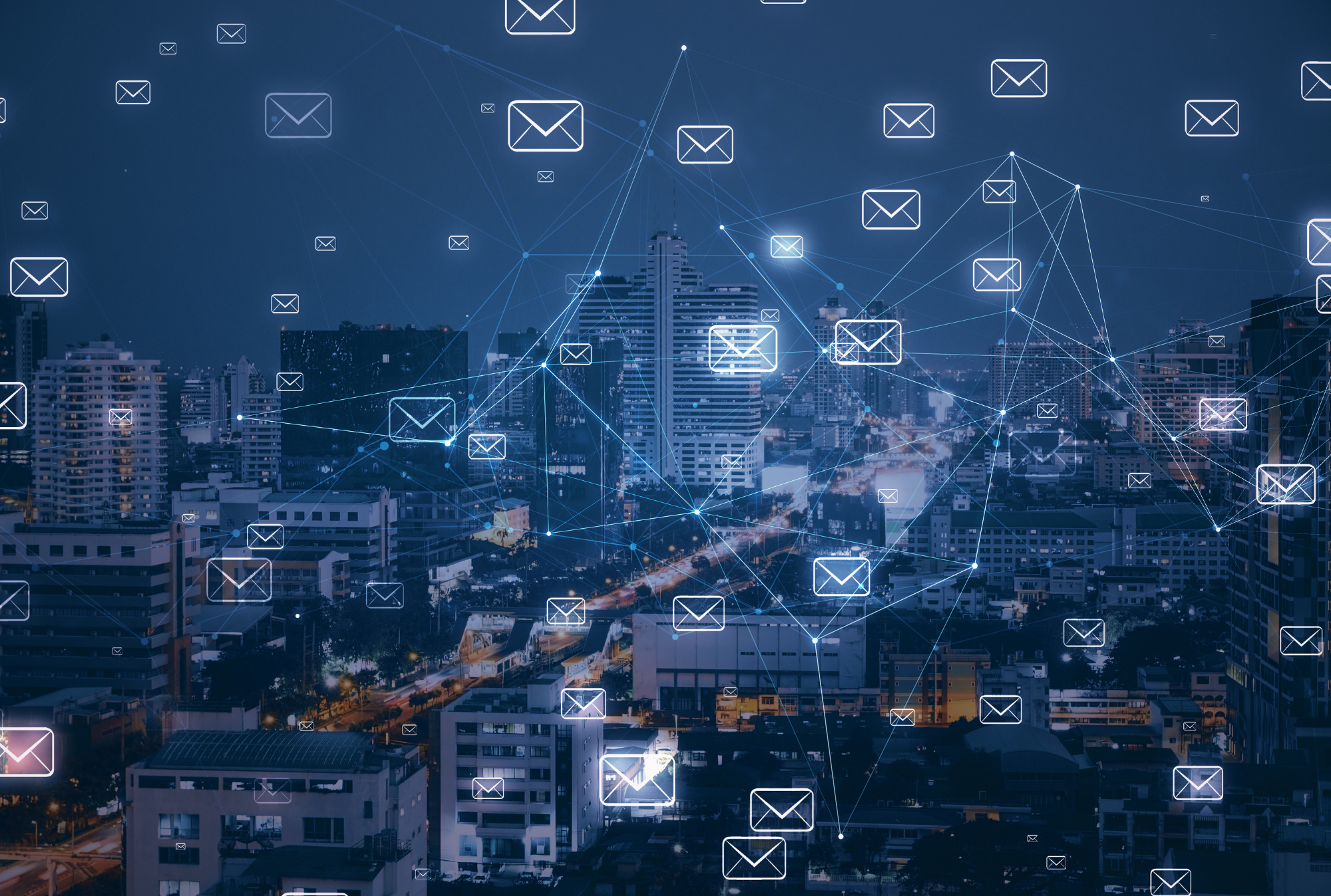Email icons floating in air | Mastering Follow-Up with Cloze Campaigns